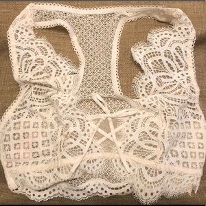 Victoria’s Secret bralette in the color coco white